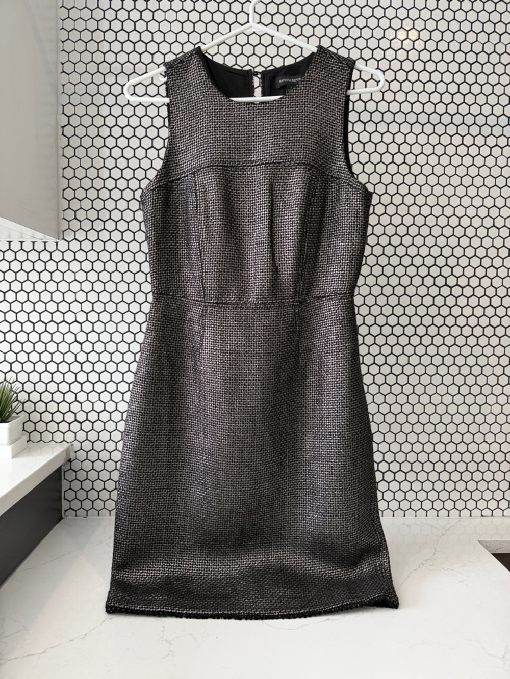Elegant Textured Banana Republic  Women's Dress